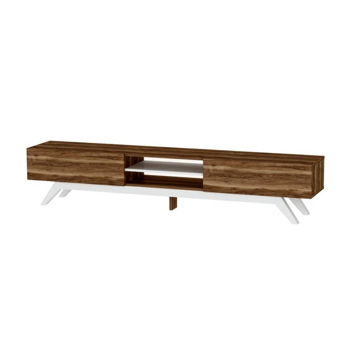 TV Panel: Modern Television Table With Cabinet Doors, TV Console