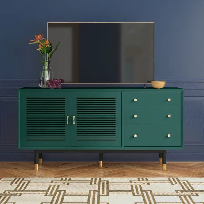 TV Panel: Solid Wood TV Stand for TVs up to 55"