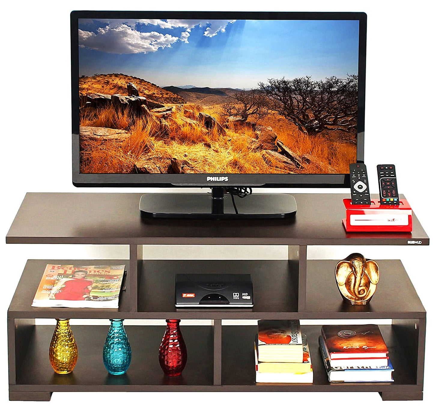 TV Stand: Hictor TV Unit Entertainment Center (Wenge)