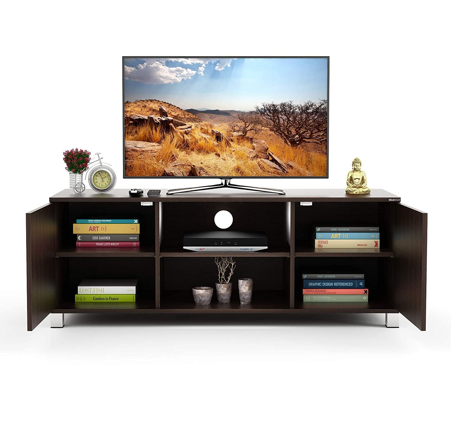 TV Stand: Karmond TV Entertainment Unit Table/Set Top Box Stand (Wenge)