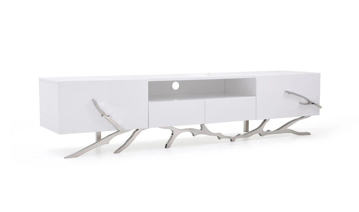 TV Stand: LANA Modern White TV Stand