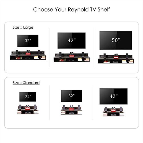 TV Stand: Leo Wall TV Unit (Large , Wenge)