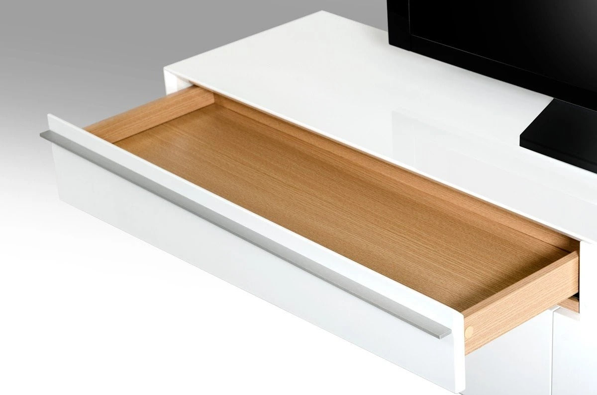 TV Stand Modrest Modern White TV Stand