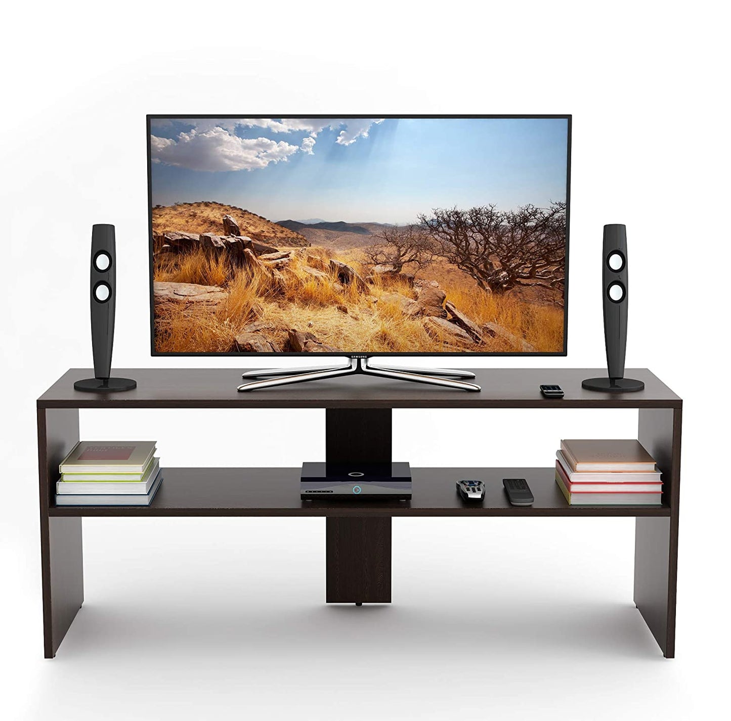 TV Stand: Oli TV Unit Stand Entertainment Center (Wenge)