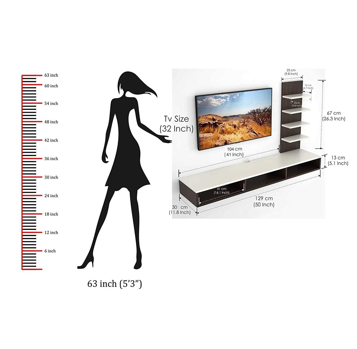 TV Stand: Rimax TV Entertainment Wall Unit/Set Top Box Stand (Standard)