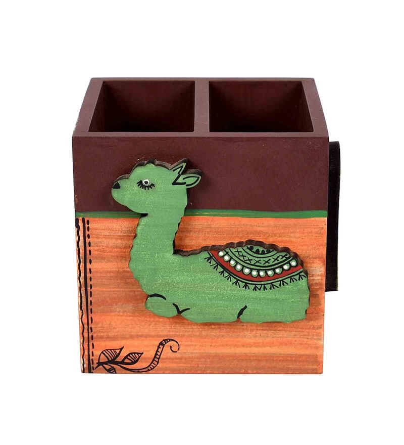Pen Stand - Tribal Alpaca Engineered Wood Pen Stand