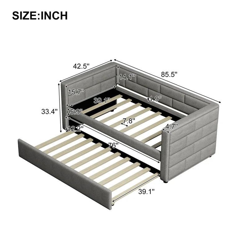 Trundle Bed: Twin Daybed with Trundle
