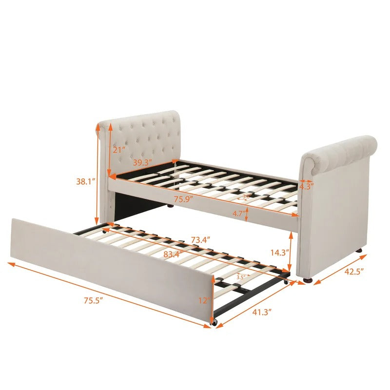 Trundle Bed: Twin Daybed with Trundle
