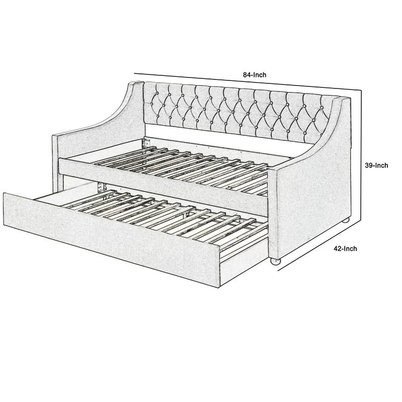 Trundle Bed: Twin Daybed with Trundle