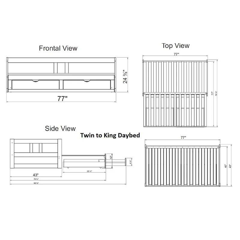 Trundle Bed: Twin Daybed with Trundle Bed