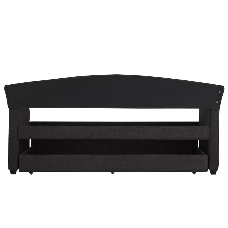 Trundle Bed: Twin Wood Daybed with Trundle