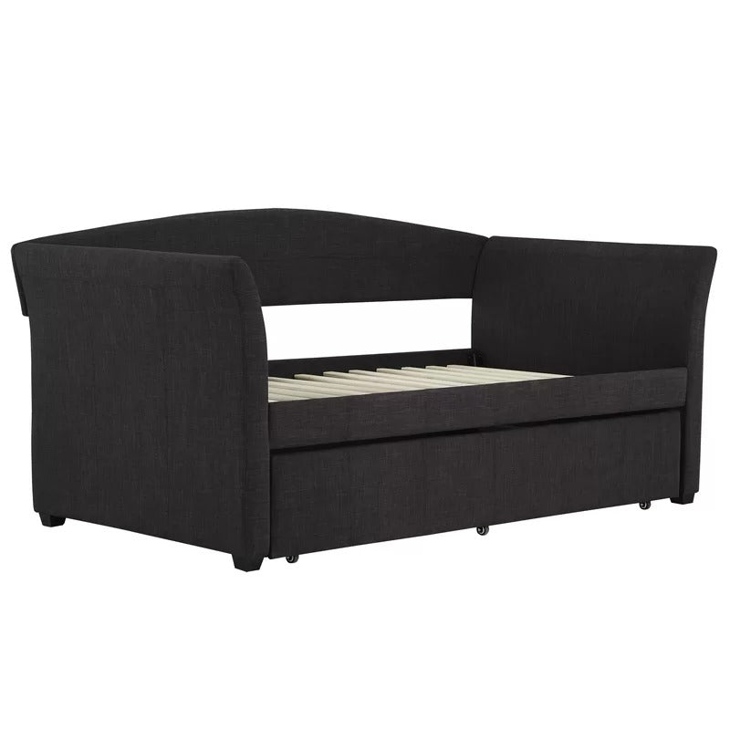 Trundle Bed: Twin Wood Daybed with Trundle
