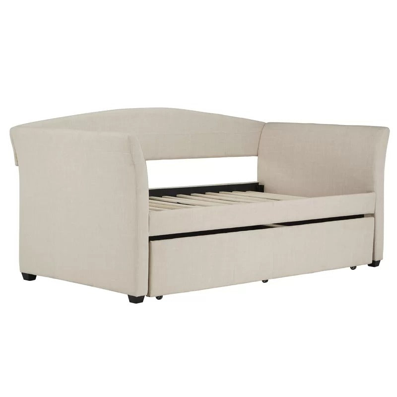 Trundle Bed: Twin Wood Daybed with Trundle
