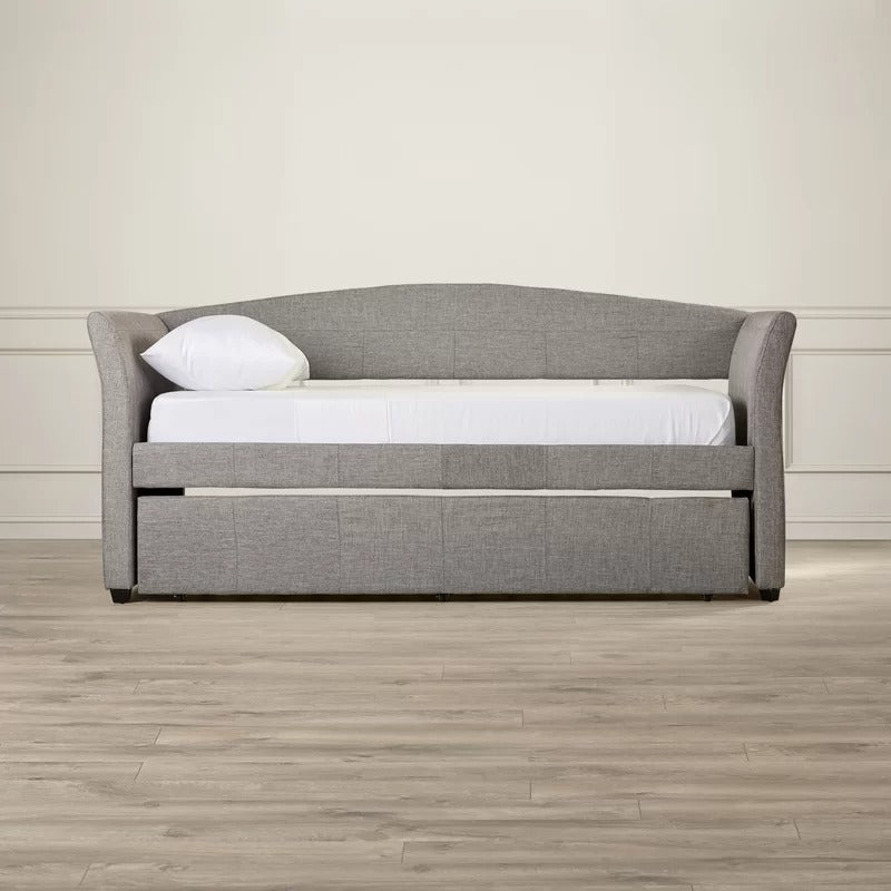 Trundle Bed: Twin Wood Daybed with Trundle