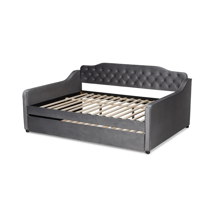 Trundle Bed: Wood Daybed with Trundle Bed