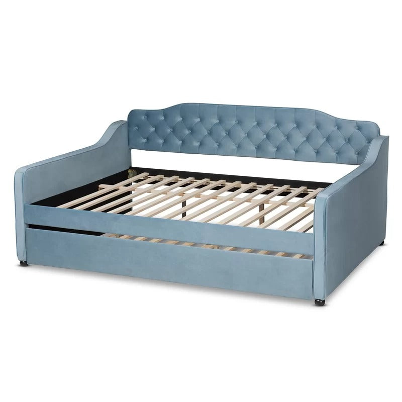 Trundle Bed: Wood Daybed with Trundle Bed