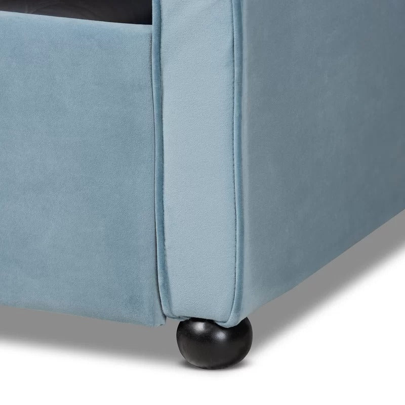 Trundle Bed: Wood Daybed with Trundle Bed