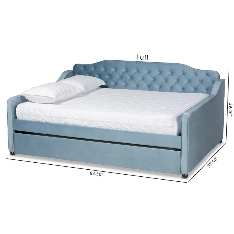 Trundle Bed: Wood Daybed with Trundle Bed