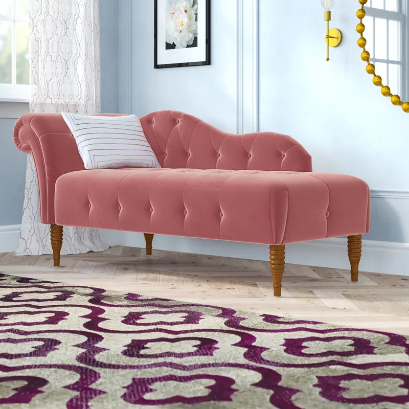 Tufted Chaise: Dino Tufted Right-Arm Chaise Lounge