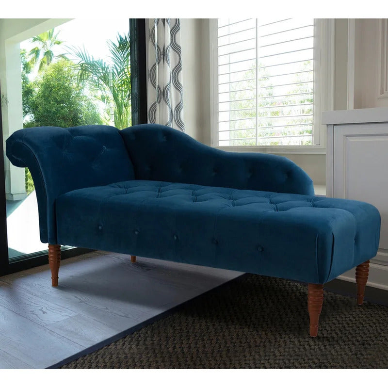 Tufted Chaise: Dino Tufted Right-Arm Chaise Lounge
