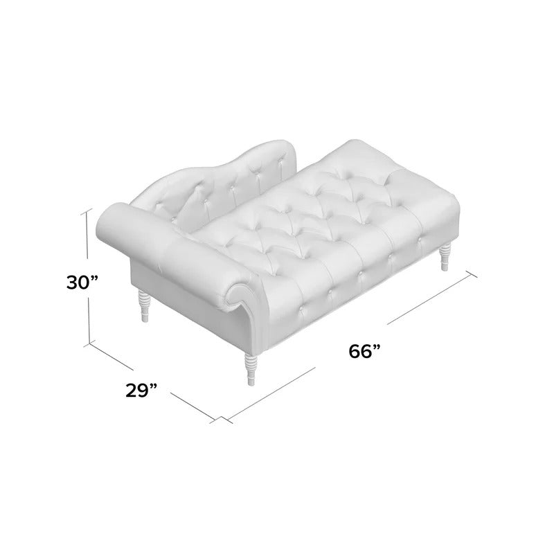 Tufted Chaise: Dino Tufted Right-Arm Chaise Lounge