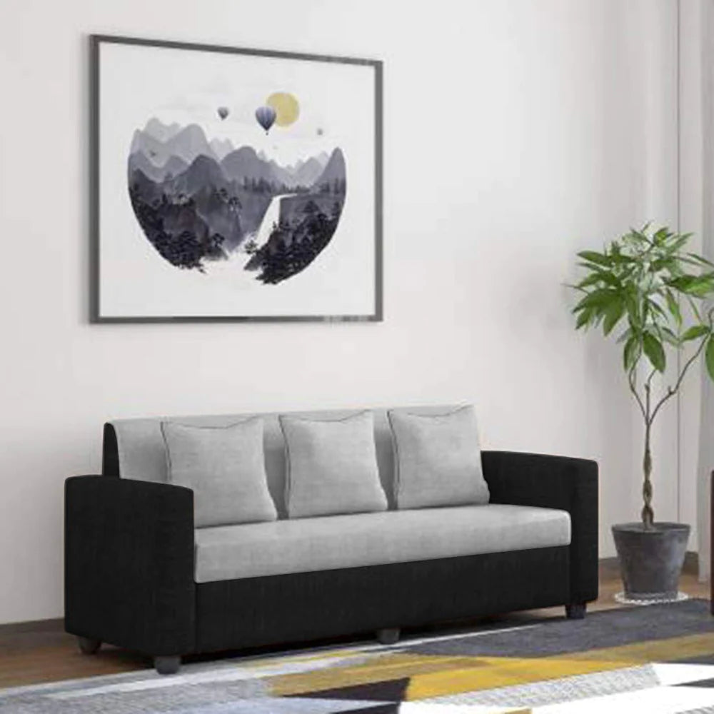 3 Seater Sofa:- Tulip Fabric Sofa Set