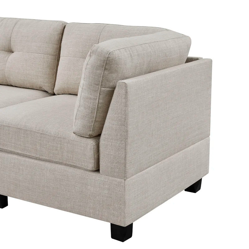U Shape Sofa Set : 118" Wide Reversible Corner Chairs