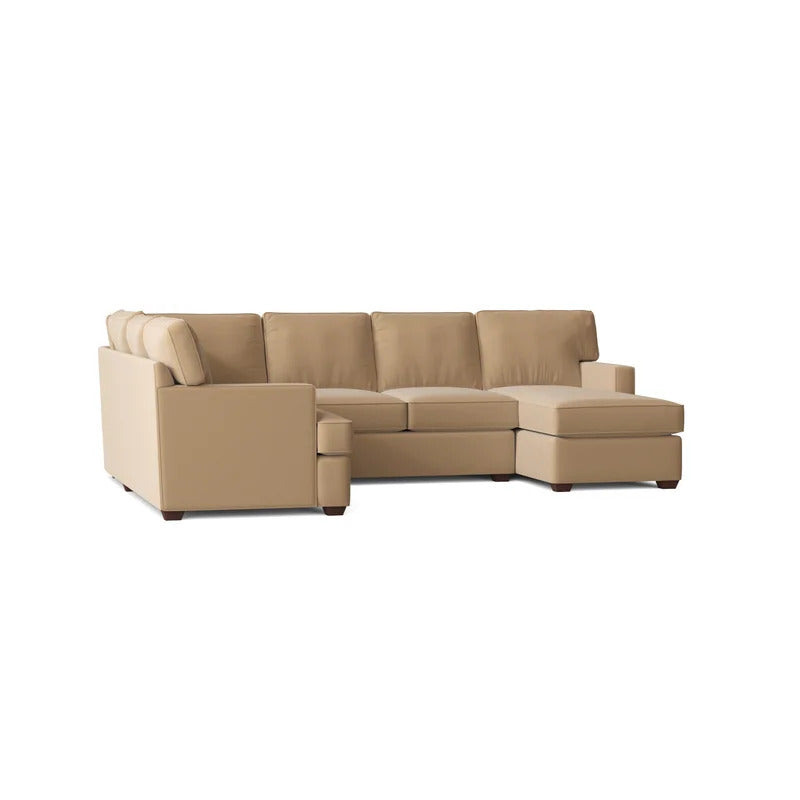 U Shape Sofa Set: 120" Wide Large Sectional 6 Seater Sofa