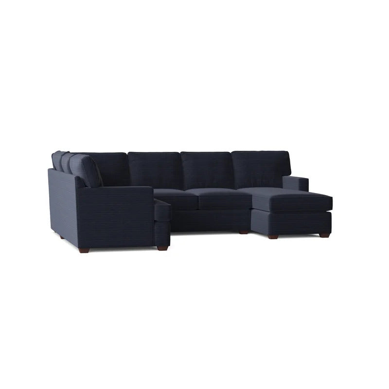 U Shape Sofa Set: 120" Wide Large Sectional 6 Seater Sofa
