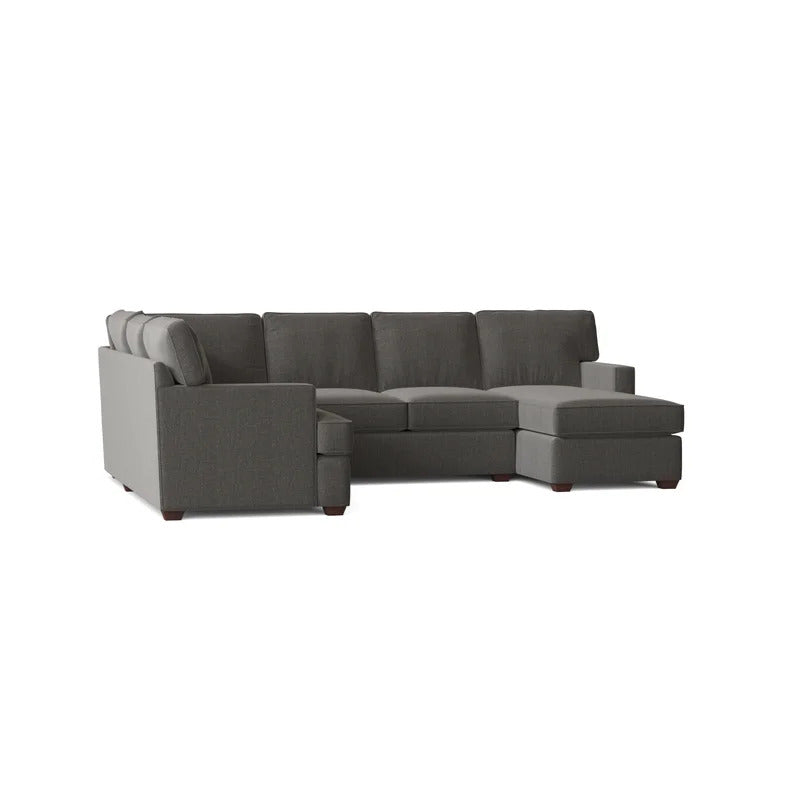 U Shape Sofa Set: 120" Wide Large Sectional 6 Seater Sofa