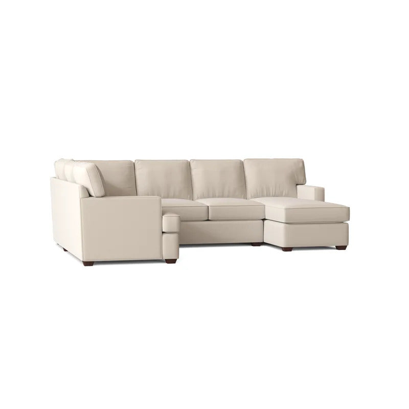 U Shape Sofa Set: 120" Wide Large Sectional 6 Seater Sofa