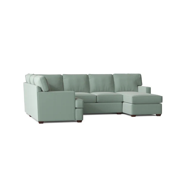 U Shape Sofa Set: 120" Wide Large Sectional 6 Seater Sofa