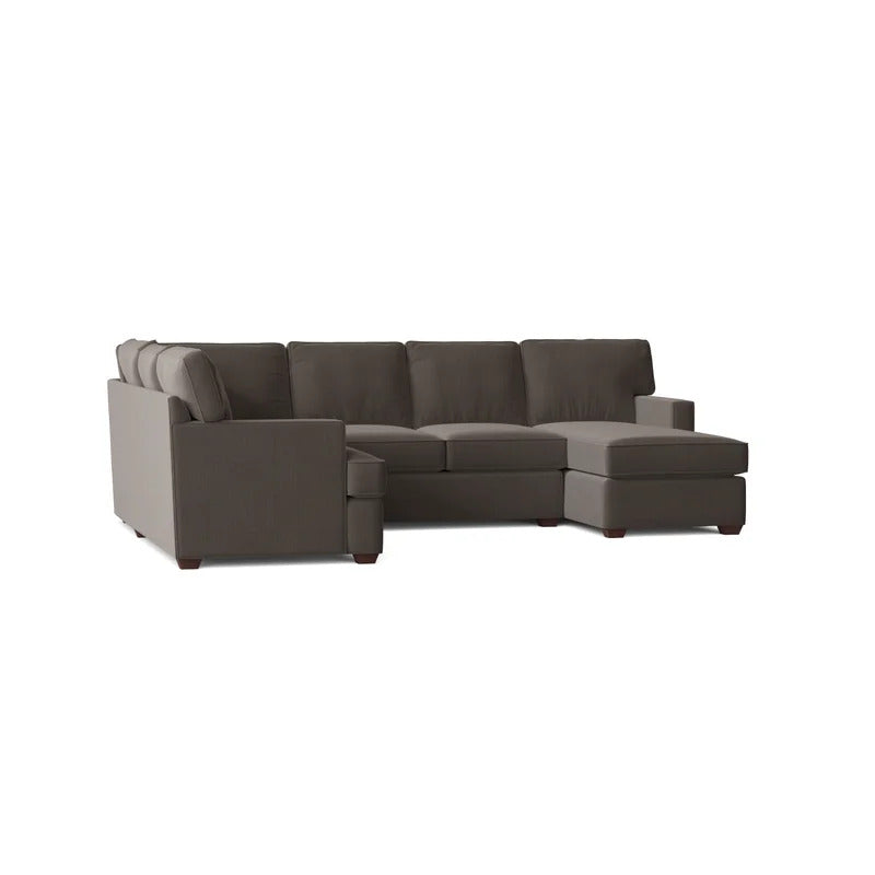 U Shape Sofa Set: 120" Wide Large Sectional 6 Seater Sofa
