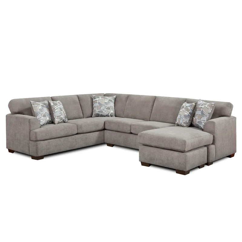 U Shape Sofa Set: 130" Wide Corner Sectional 5 Seater Sofa