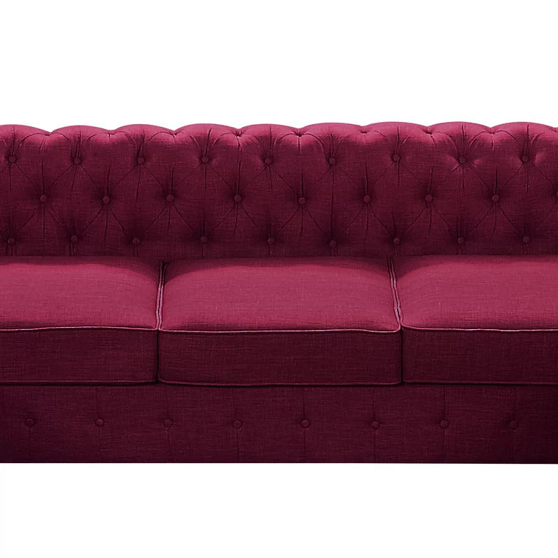 U Shape Sofa Set: 135" Wide Linen Symmetrical Sectional 11 Seater Sofa