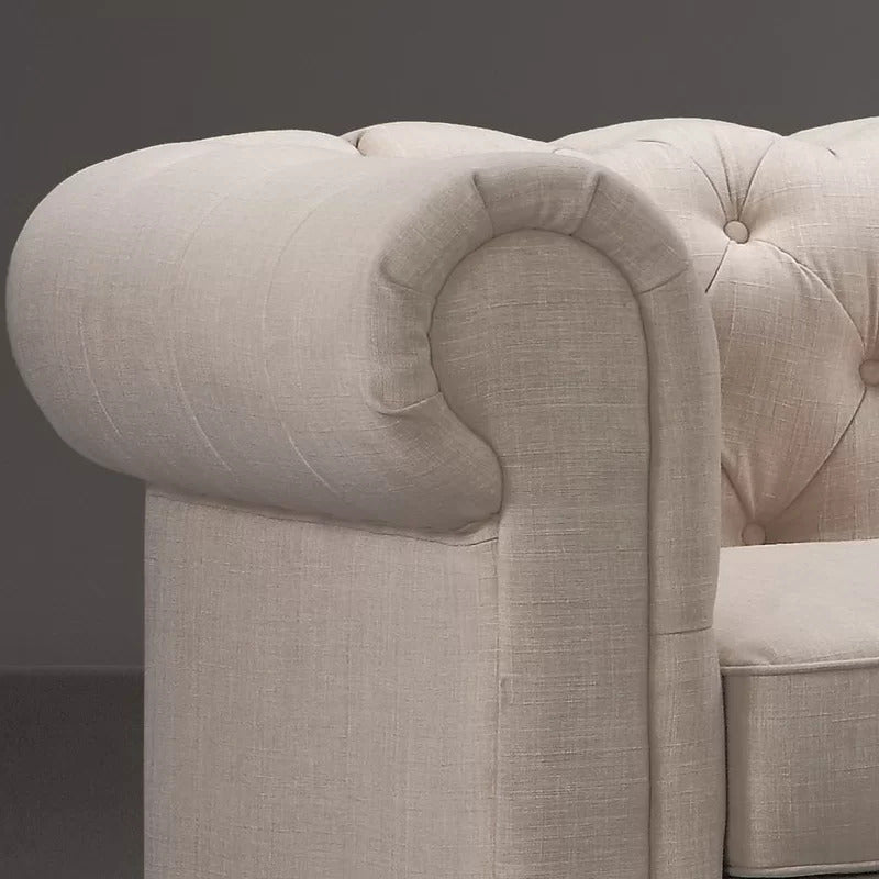 U Shape Sofa Set: 135" Wide Linen Symmetrical Sectional 11 Seater Sofa
