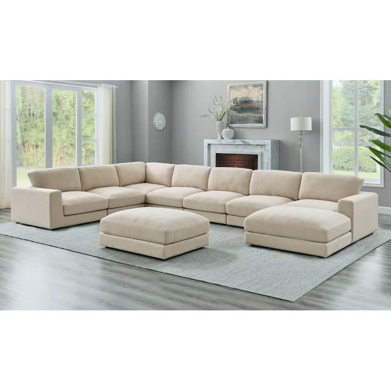 U Shape Sofa Set : 176'' Wide Reversible Corner Sectional