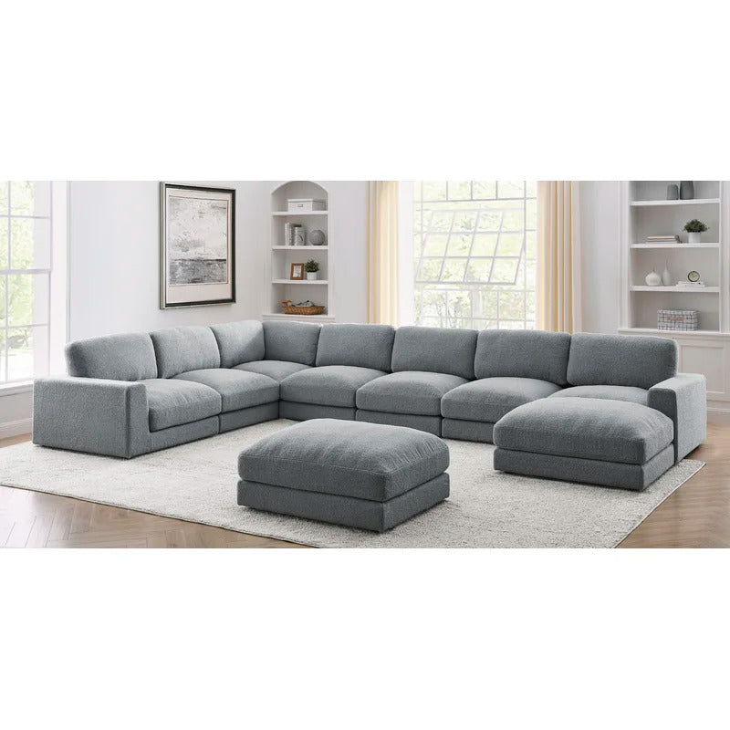 U Shape Sofa Set : 176'' Wide Reversible Corner Sectional