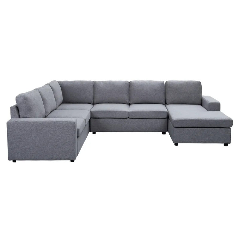 U Shape Sofa Set: 61" Wide Reversible Sofa & Chaise