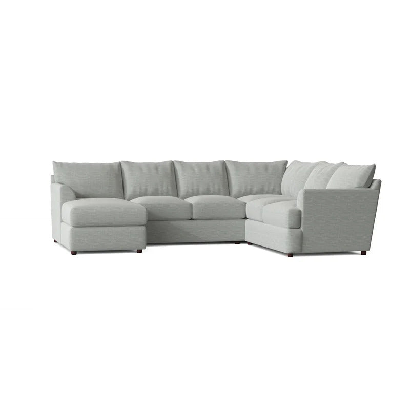 U Shape Sofa Set: 6 Seater 126" Wide Sofa