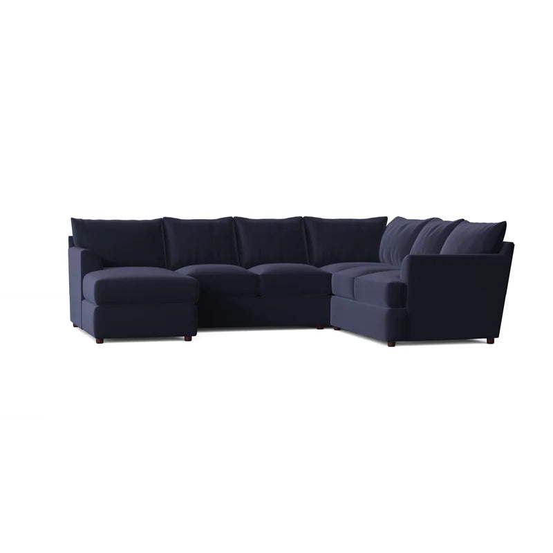 U Shape Sofa Set: 6 Seater 126" Wide Sofa