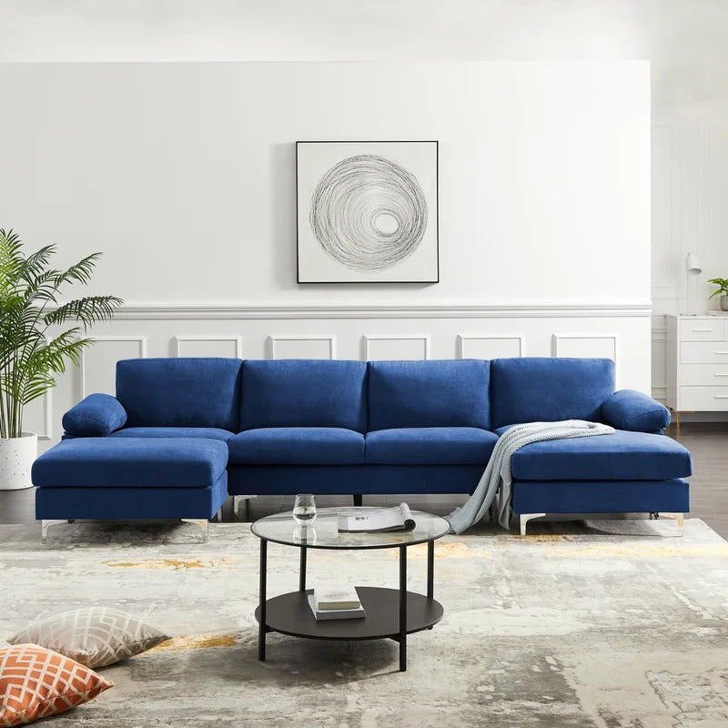 U Shape Sofa Set: Convertible Sectional Sofa Set