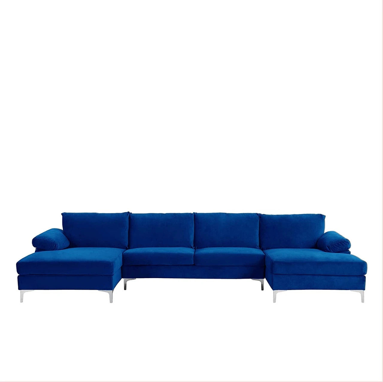 U Shape Sofa Set: Large Fabric U Shape Sofa Set
