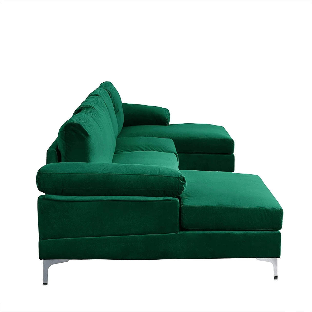 U Shape Sofa Set: Large Fabric U Shape Sofa Set