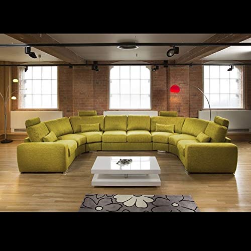 U Shape Sofa Set: Luxury Ultra Contemporary Sectional Sofa Set