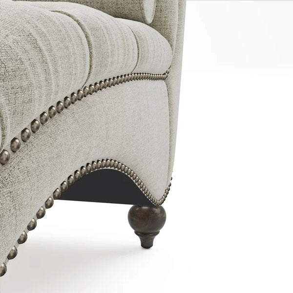 Lounge Chair: Rexony Tufted Armless Reclining Chaise Lounge