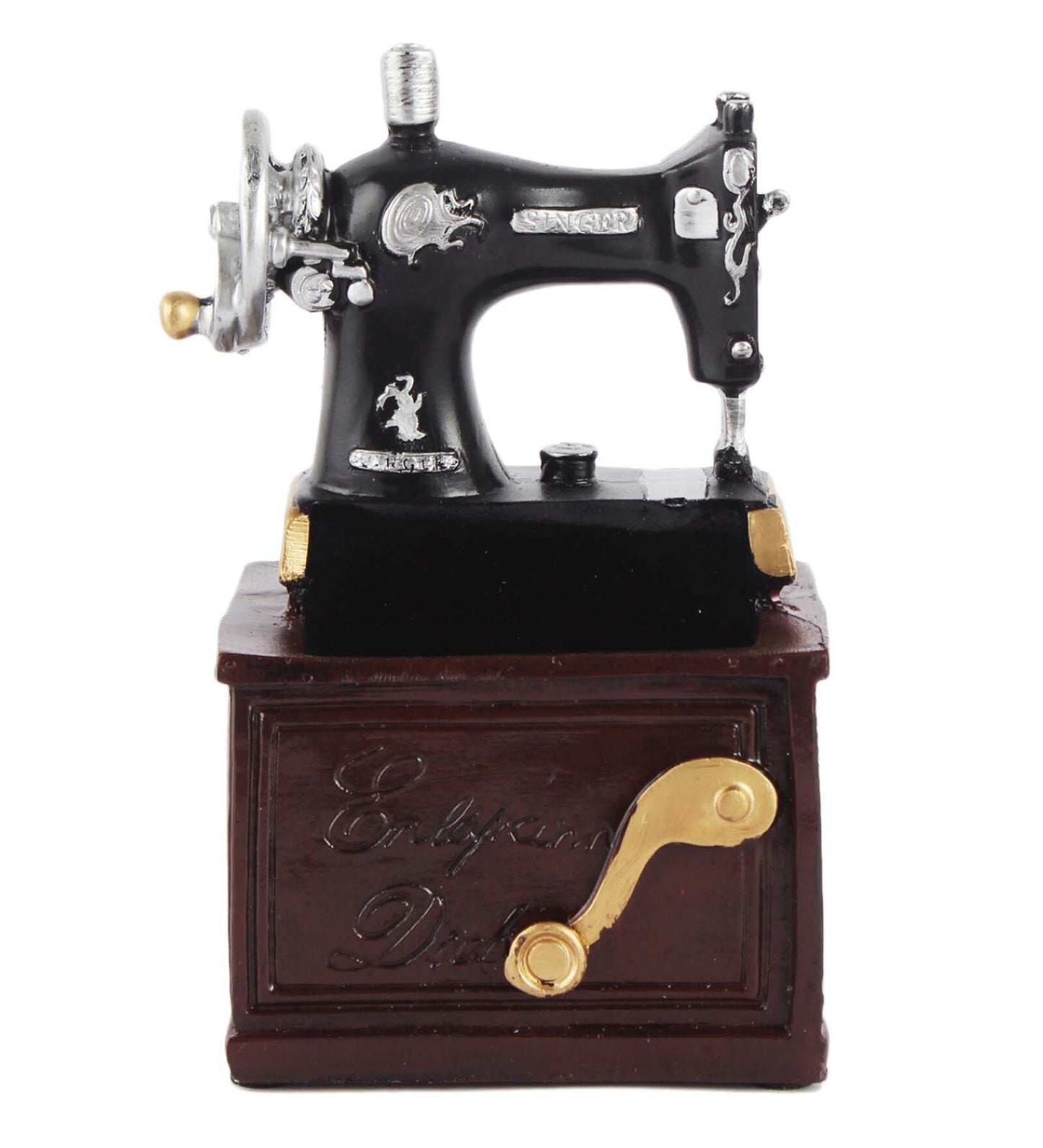 Pen Stand : Vintage Sweing Machine Resin Table Accent Cum Pen Stand
