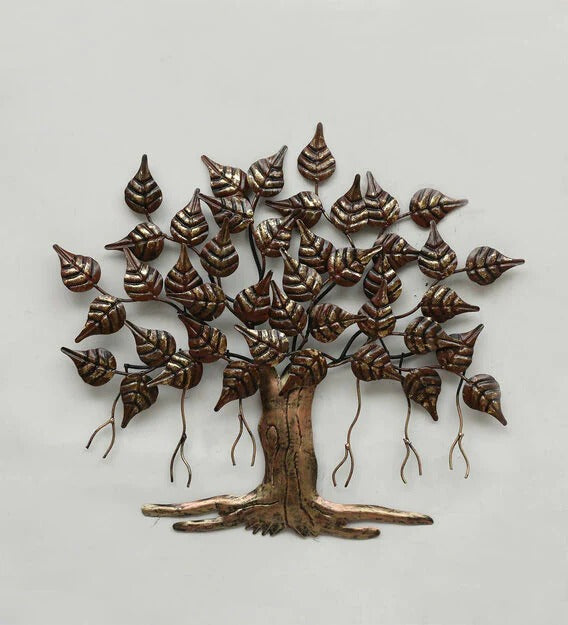 Wall Art: Decorative Brown Tree Wall Art