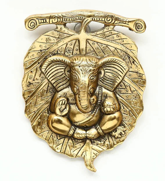 Wall Art Gold Ganesha Wall Art In Aluminium Lord