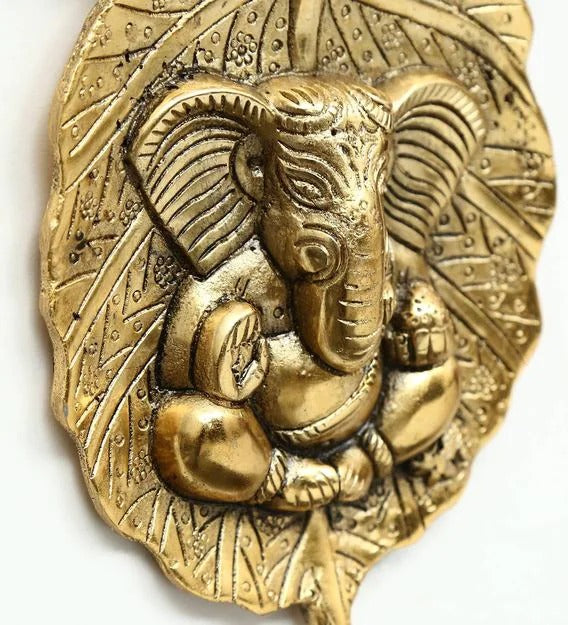 Wall Art Gold Ganesha Wall Art In Aluminium Lord